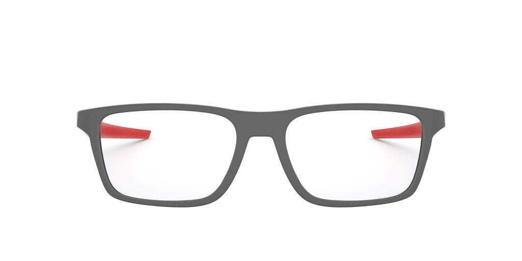 Oakley OX8164 Port Bow Men's Rectangle Eyeglass Frames - Polished Clear Frame