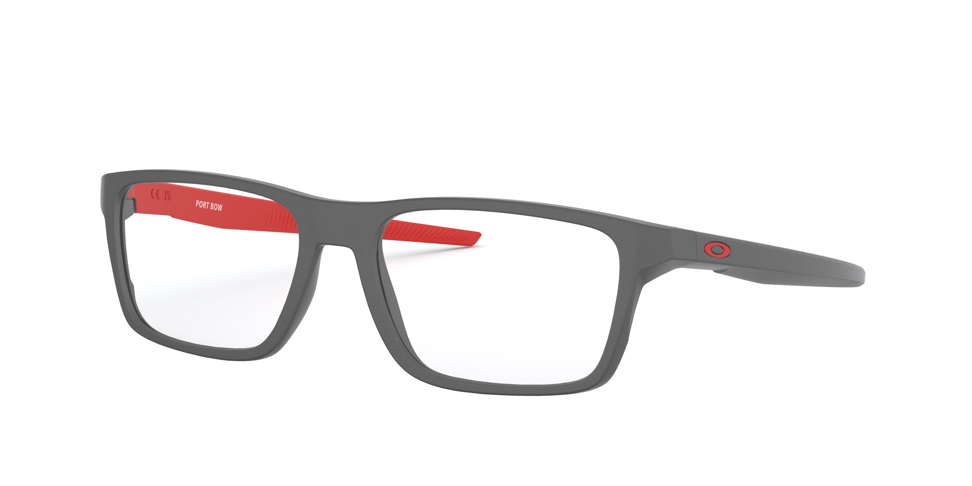 Oakley OX8164 Port Bow Men's Rectangle Eyeglass Frames - Satin Light Steel Frame