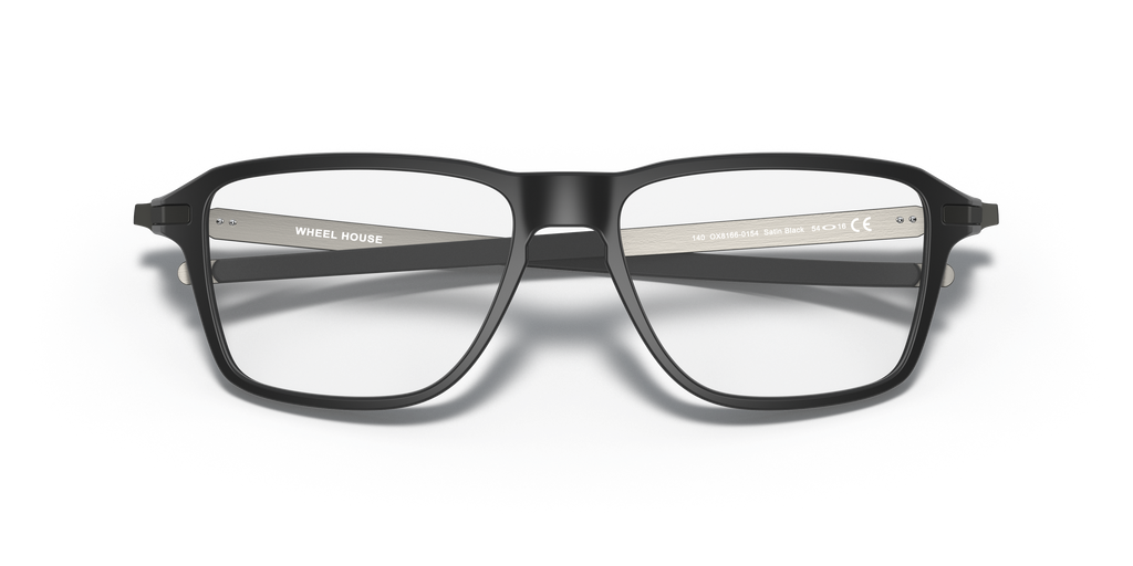Oakley OX8166 Wheel House Men's Square Eyeglass Frames - Satin Black Frame