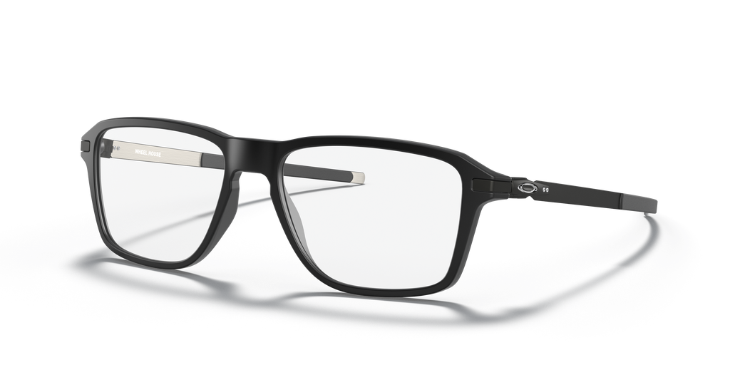Oakley OX8166 Wheel House Men's Square Eyeglass Frames - Satin Black Frame