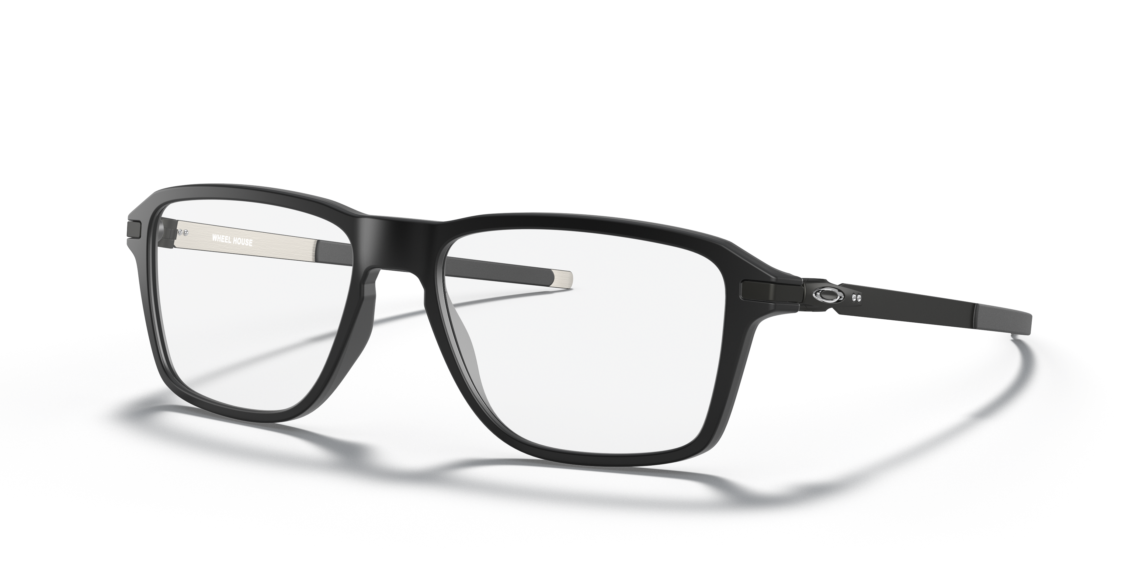 Oakley OX8166 Wheel House Men's Square Eyeglass Frames - Satin Black Frame