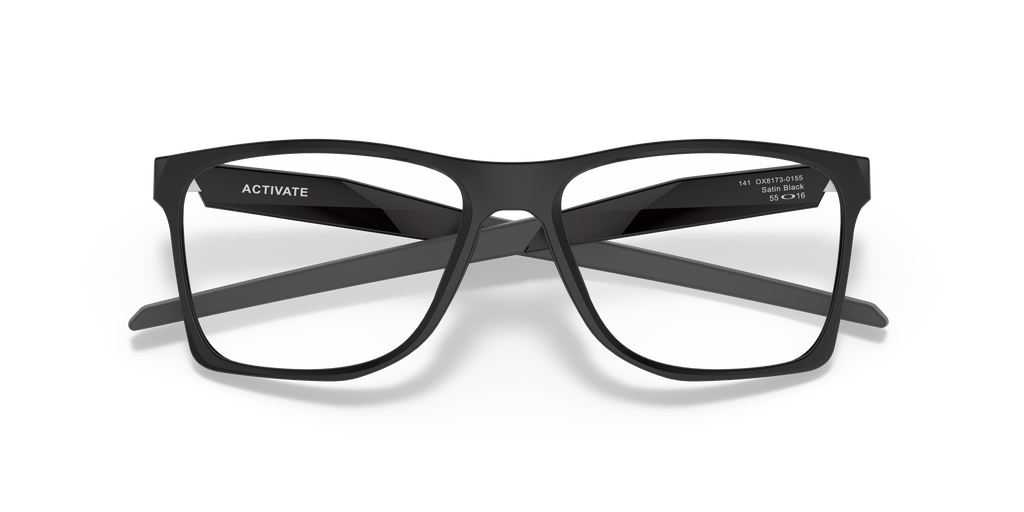 Oakley OX8173 Activate Men's Square Eyeglass Frames - Satin Black Frame