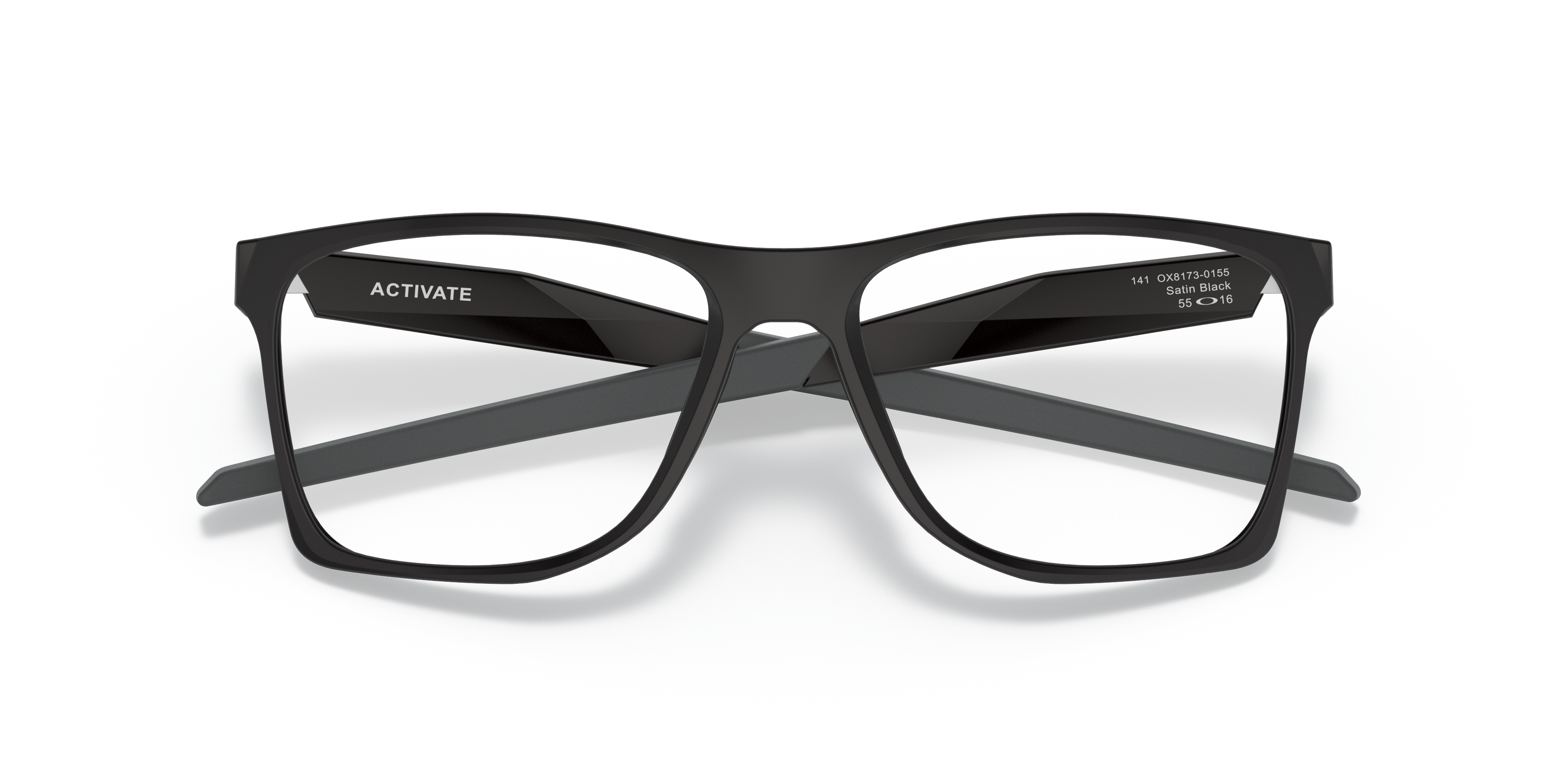 Oakley OX8173 Activate Men's Square Eyeglass Frames - Polished Black Fade Frame