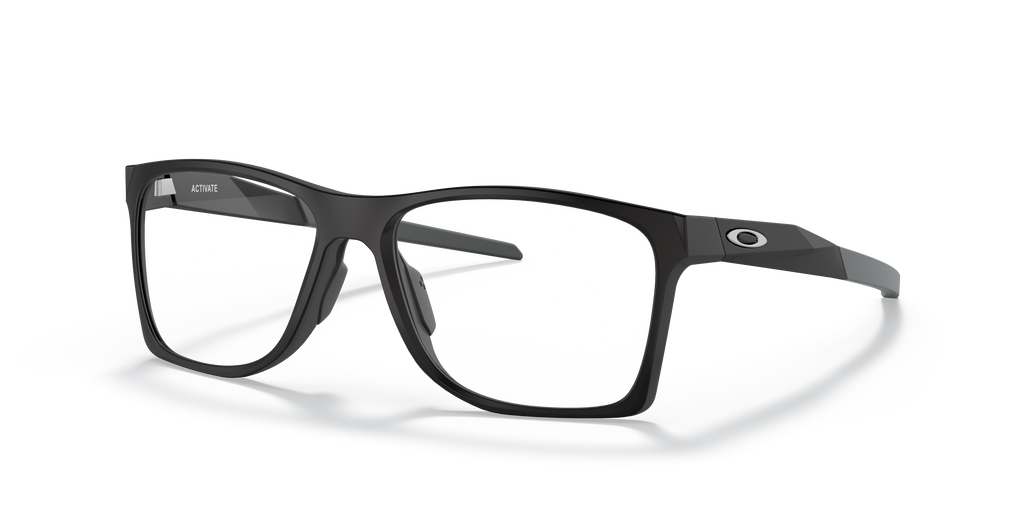 Oakley OX8173 Activate Men's Square Eyeglass Frames - Satin Black Frame