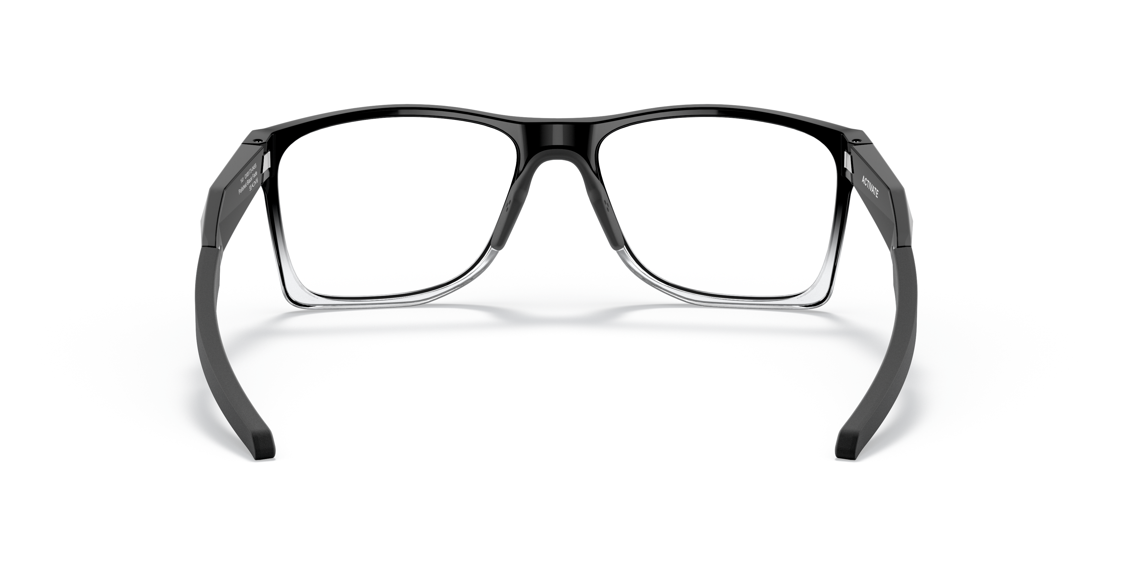 Oakley OX8173 Activate Men's Square Eyeglass Frames - Polished Black Fade Frame