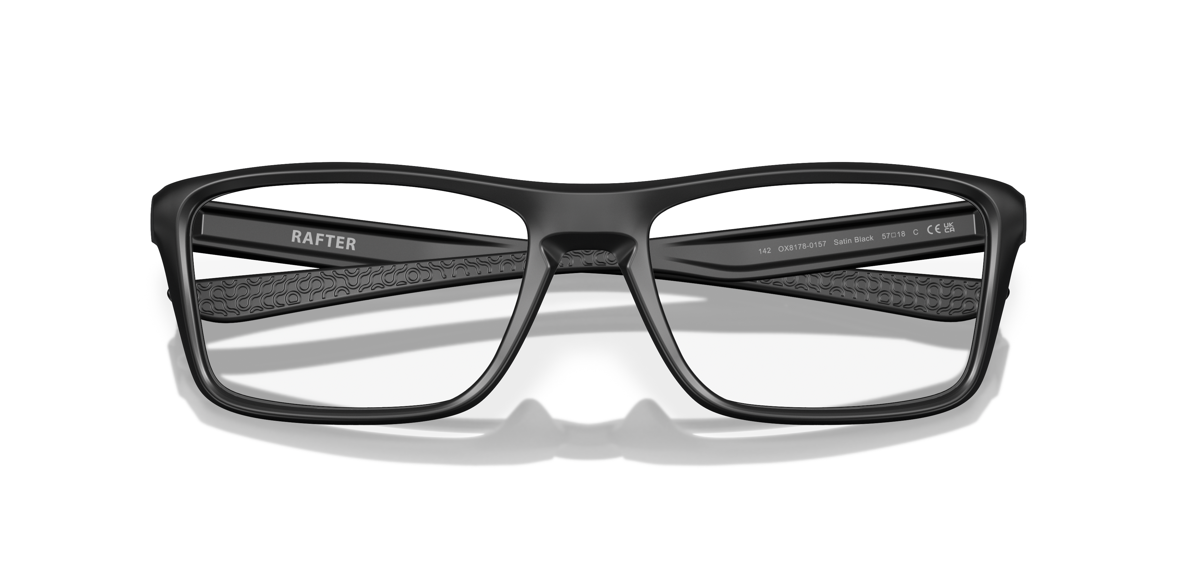 Oakley OX8178 Rafter Men's Rectangle Eyeglass Frames - Satin Grey Smoke Frame