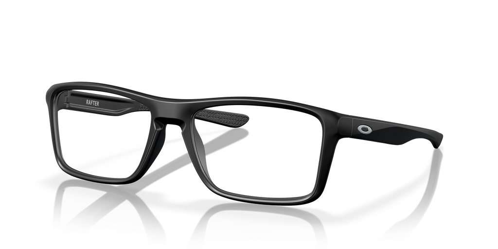 Oakley OX8178 Rafter Men's Rectangle Eyeglass Frames - Satin Black Frame