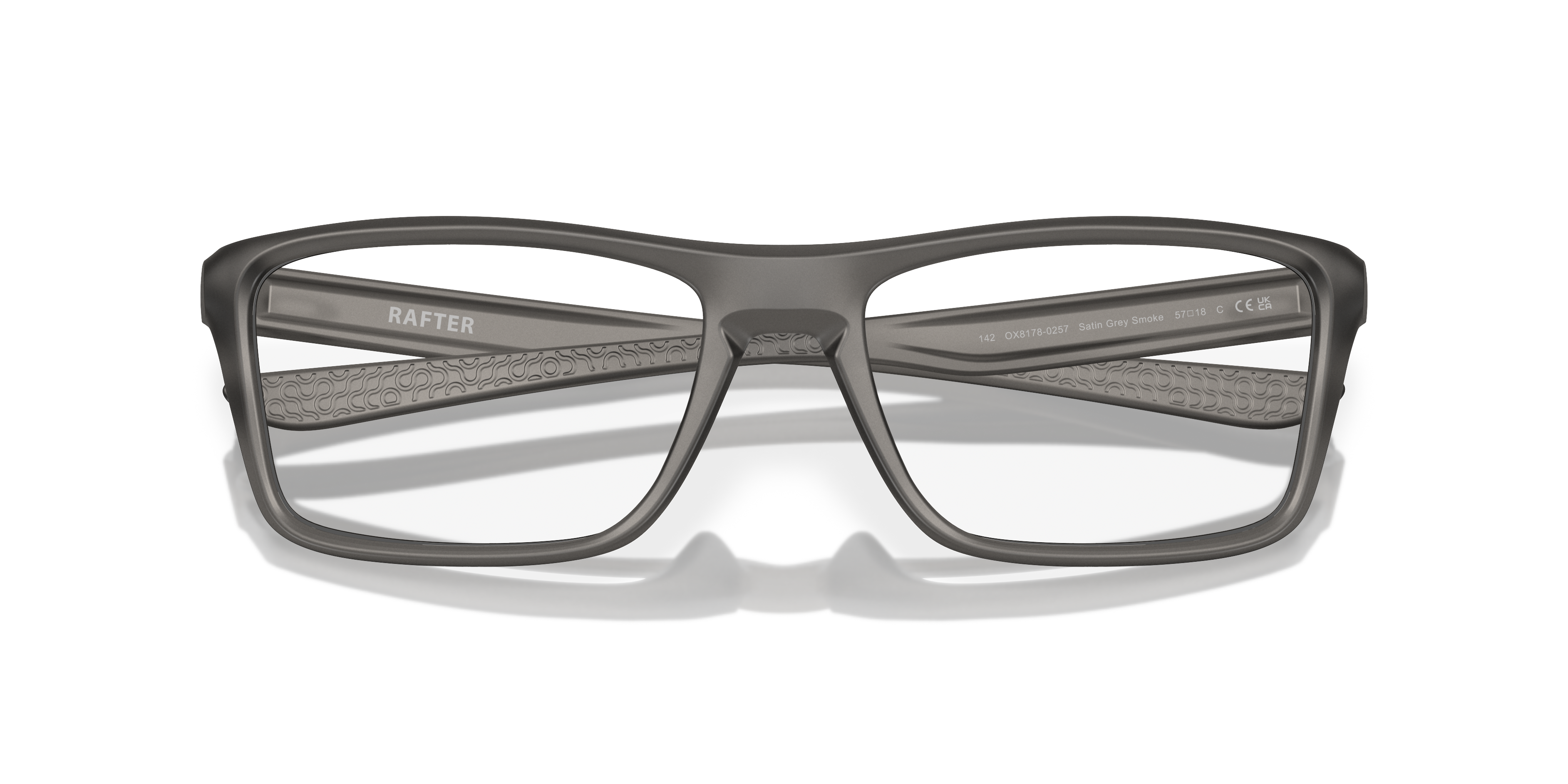 Oakley OX8178 Rafter Men's Rectangle Eyeglass Frames - Polished Clear Frame