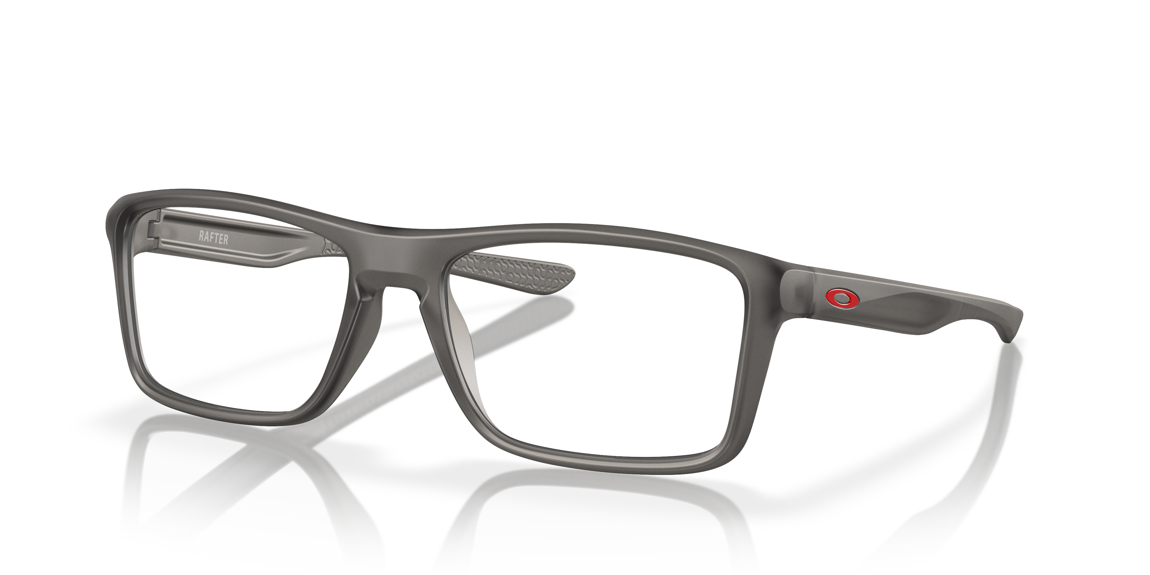 Oakley OX8178 Rafter Men's Rectangle Eyeglass Frames - Satin Grey Smoke Frame
