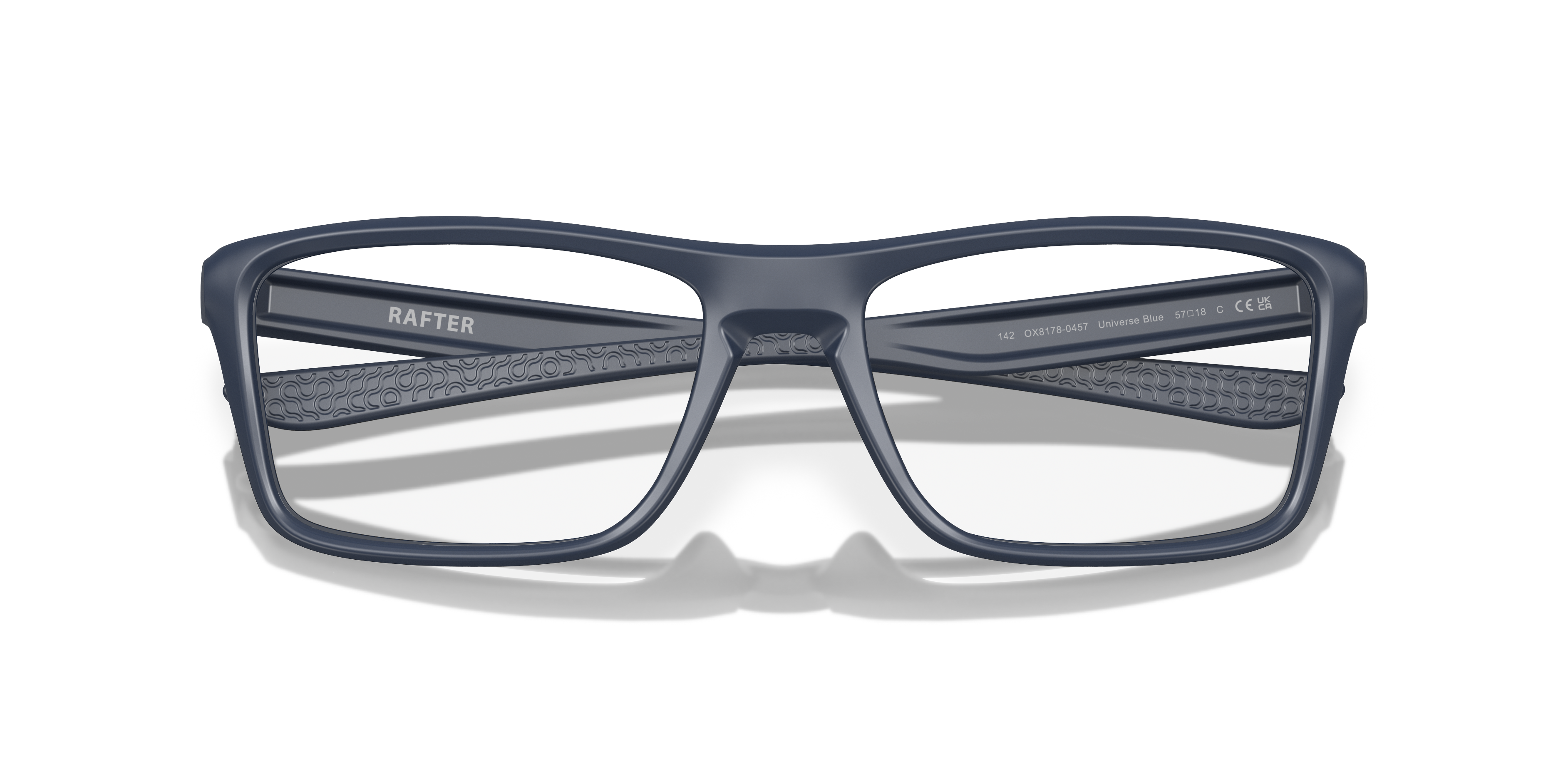 Oakley OX8178 Rafter Men's Rectangle Eyeglass Frames - Polished Clear Frame