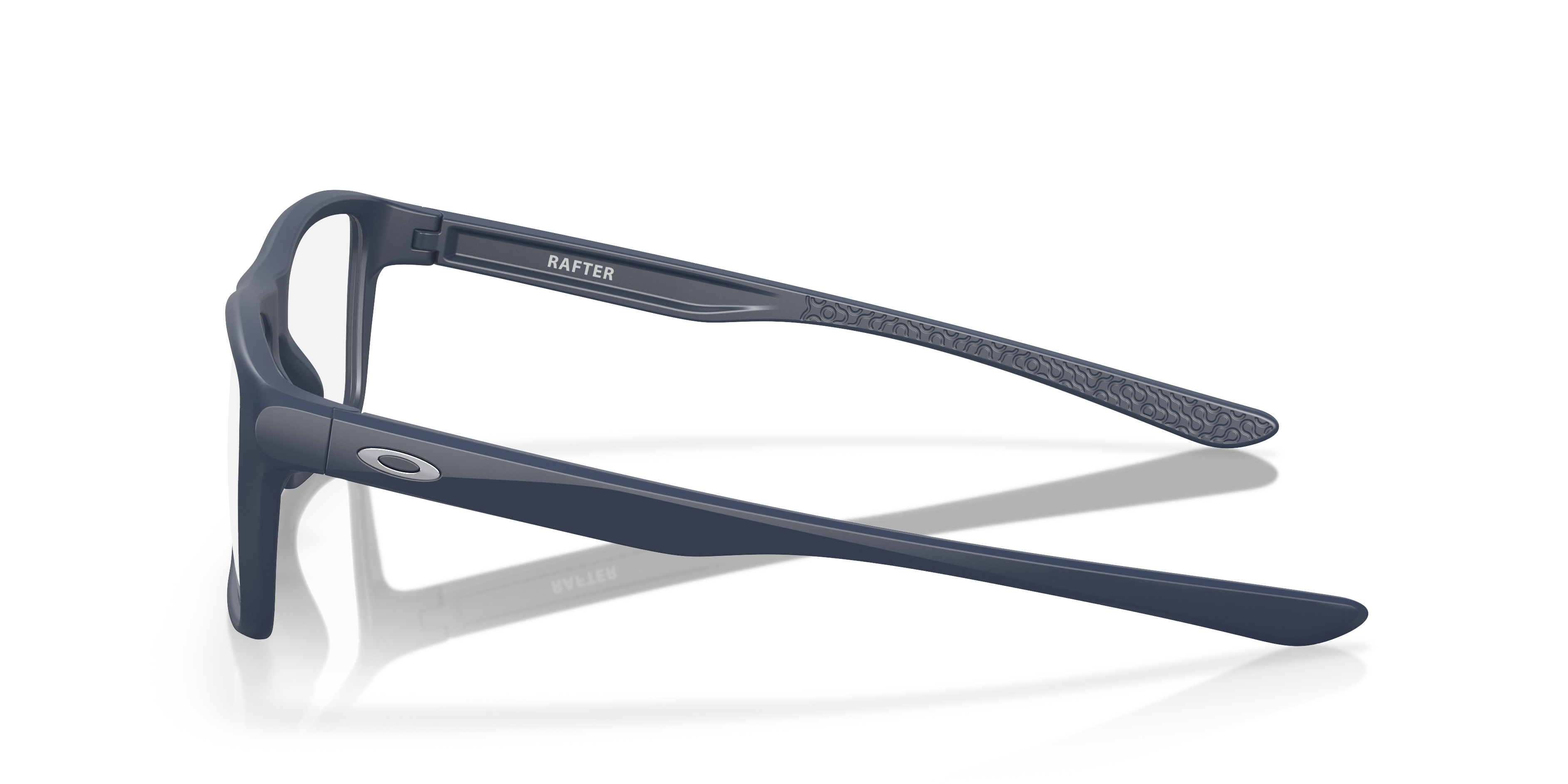 Oakley OX8178 Rafter Men's Rectangle Eyeglass Frames - Polished Clear Frame