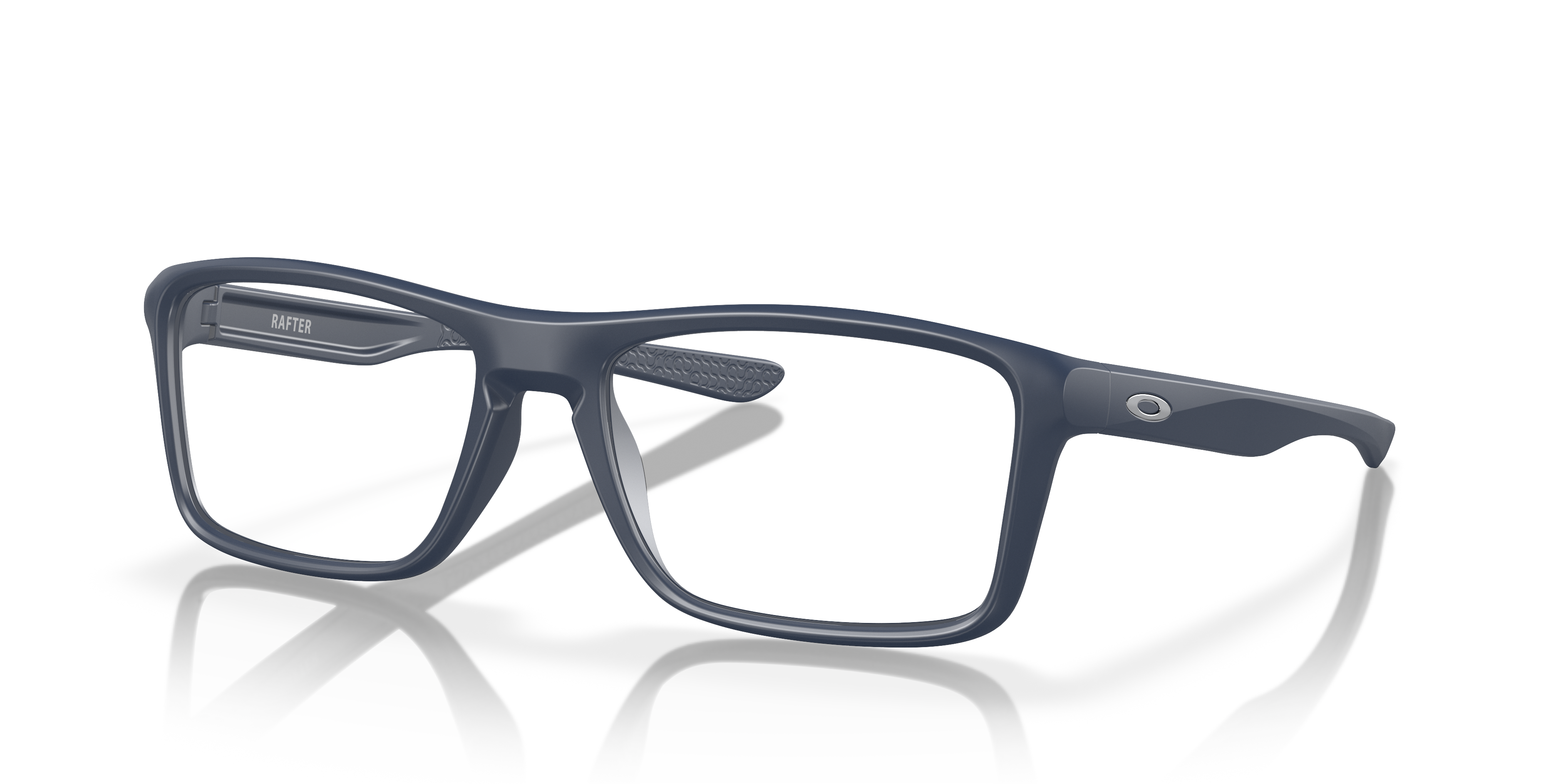 Oakley OX8178 Rafter Men's Rectangle Eyeglass Frames - Polished Clear Frame
