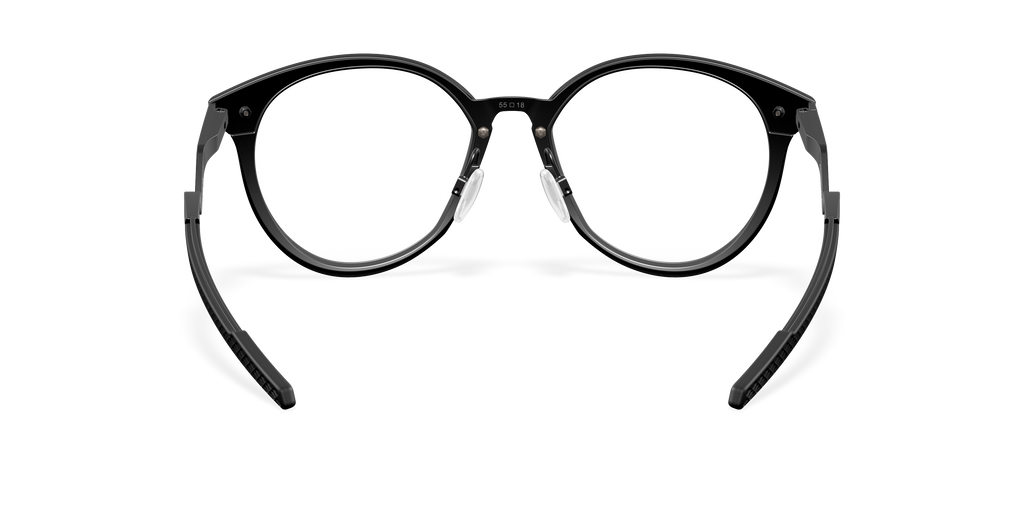 Oakley OX8181 Cognitive R Men's Round Eyeglass Frames - Polished Clear Frame