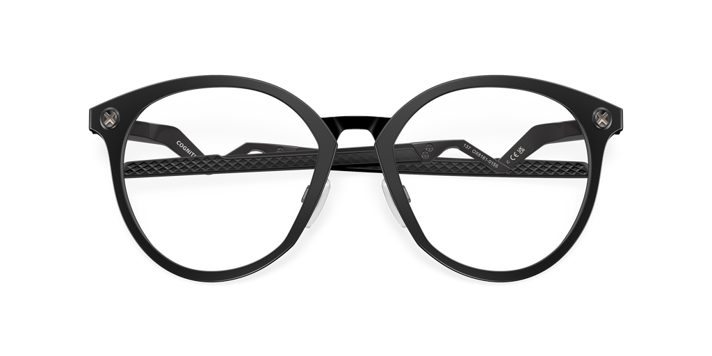 Oakley OX8181 Cognitive R Men's Round Eyeglass Frames - Satin Black Frame