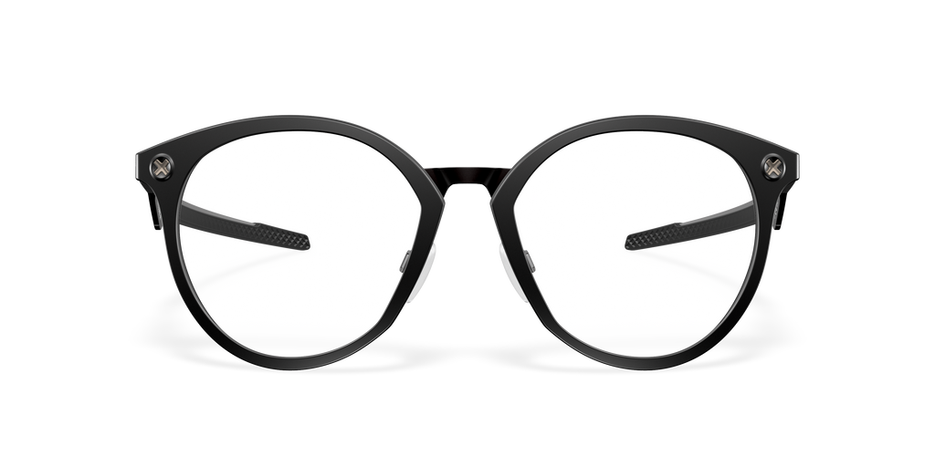 Oakley OX8181 Cognitive R Men's Round Eyeglass Frames - Polished Clear Frame