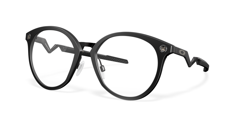 Oakley OX8181 Cognitive R Men's Round Eyeglass Frames - Satin Black Frame