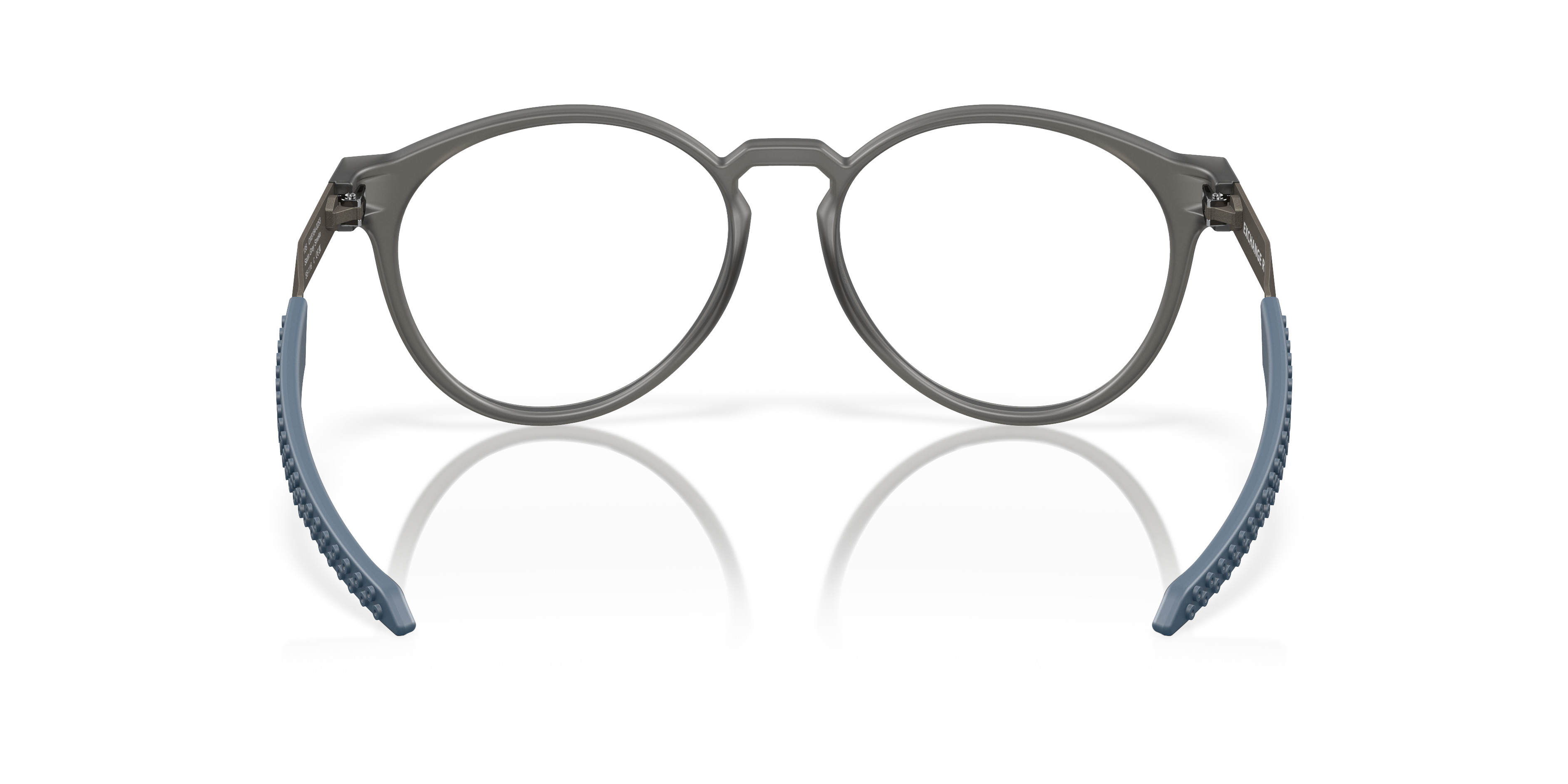 Oakley OX8184 Exchange R Men's Round Eyeglass Frames - Polished Clear Frame