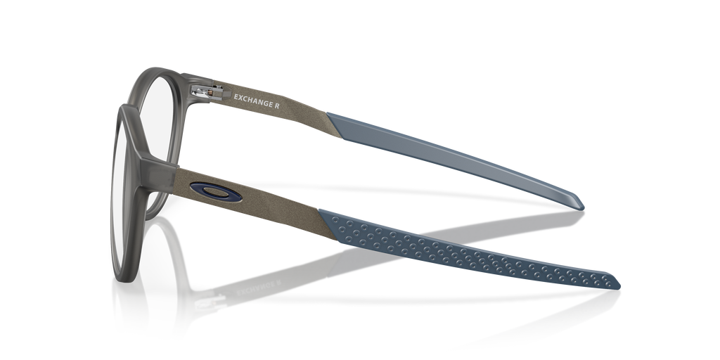 Oakley OX8184 Exchange R Men's Round Eyeglass Frames - Polished Clear Frame