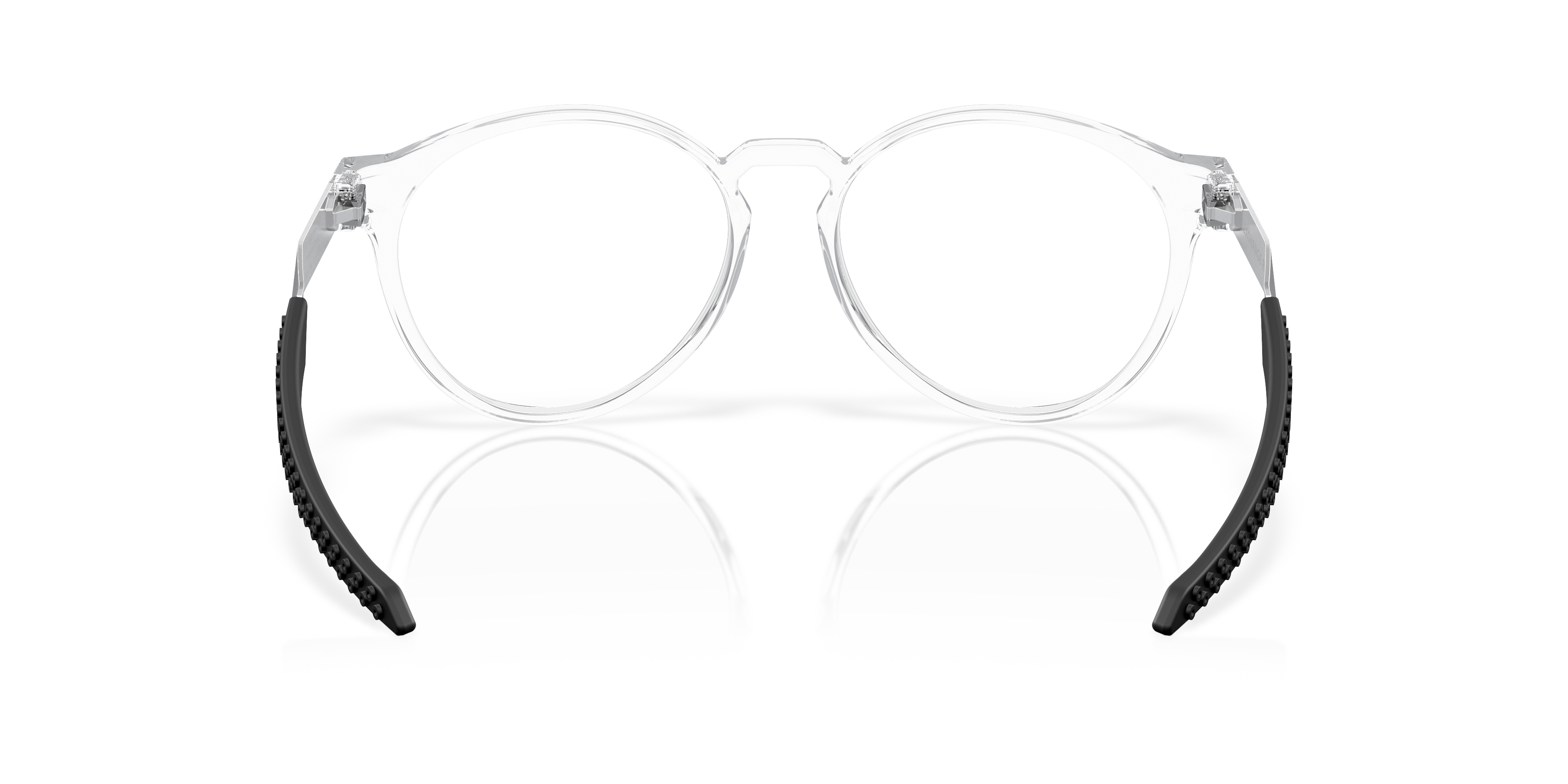 Oakley OX8184 Exchange R Men's Round Eyeglass Frames - Satin Grey Smoke Frame