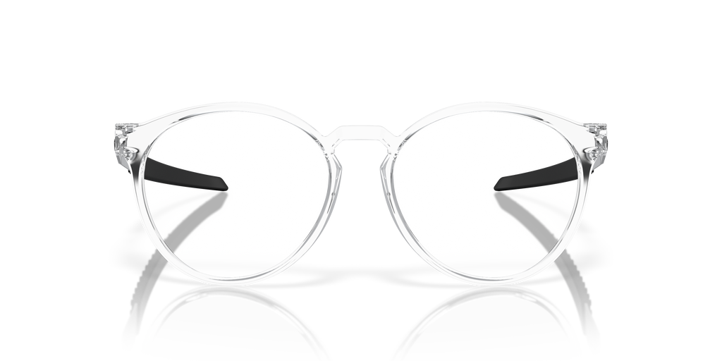 Oakley OX8184 Exchange R Men's Round Eyeglass Frames - Satin Grey Smoke Frame