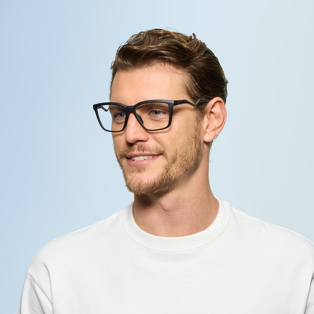 Oakley OX8191 Enigma Mass Unisex Square Eyeglass Frames - Matte Blue Steel Frame
