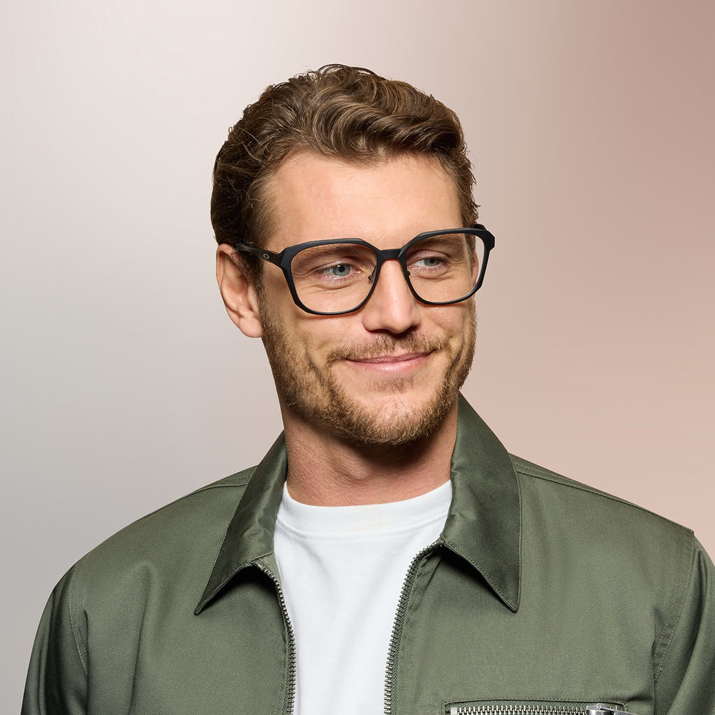 Oakley OX8193 Slender Men's Square Eyeglass Frames - Satin Black Frame