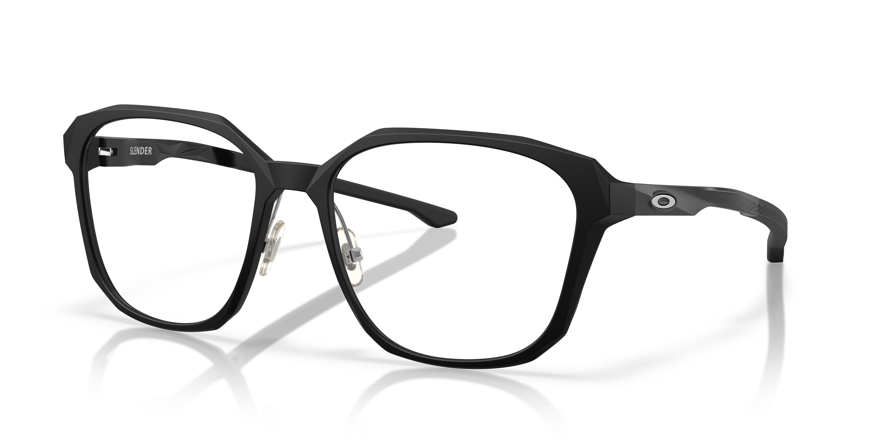 Oakley OX8193 Slender Men's Square Eyeglass Frames - Satin Black Frame