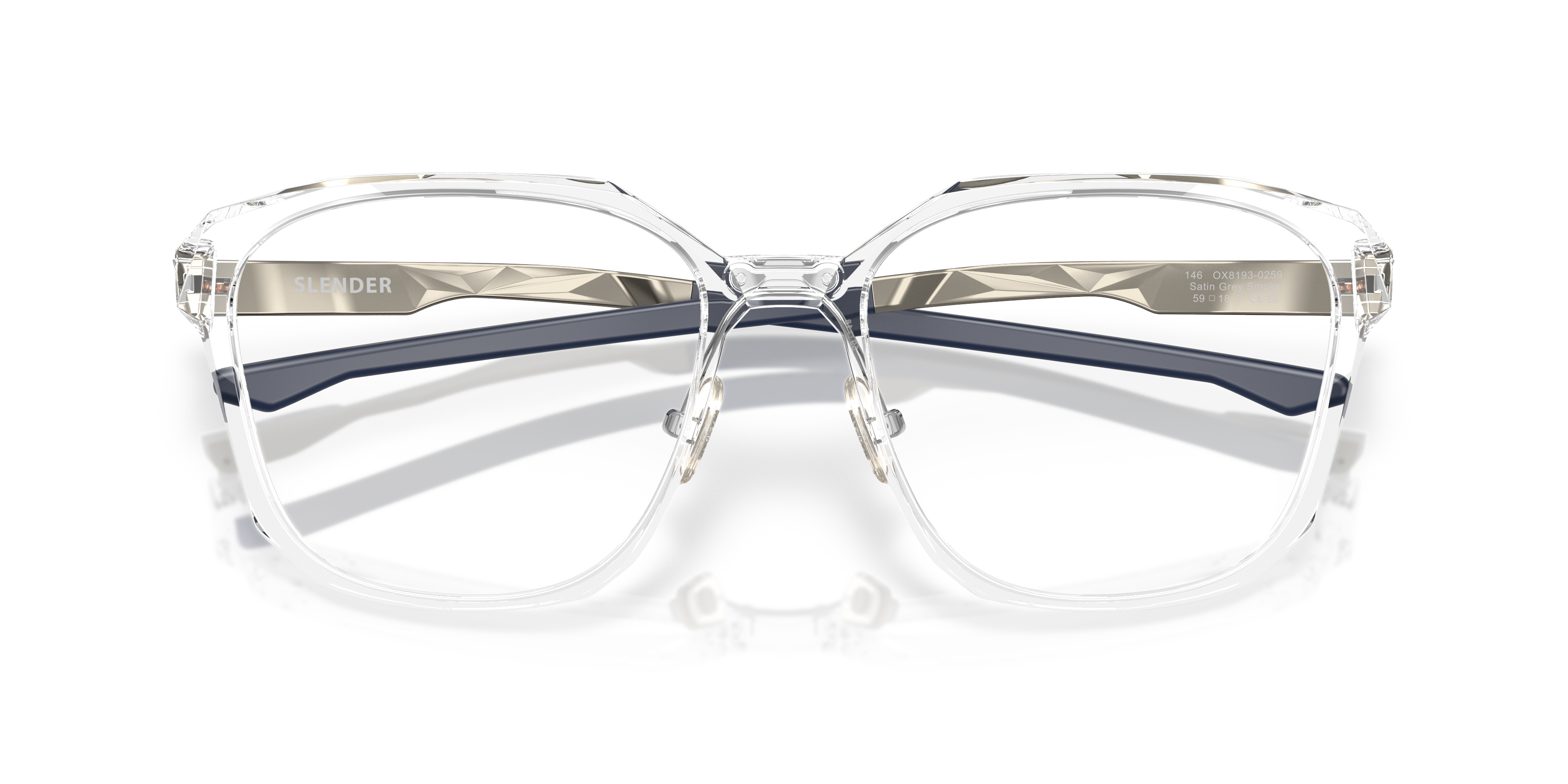 Oakley OX8193 Slender Men's Square Eyeglass Frames - Satin Black Frame