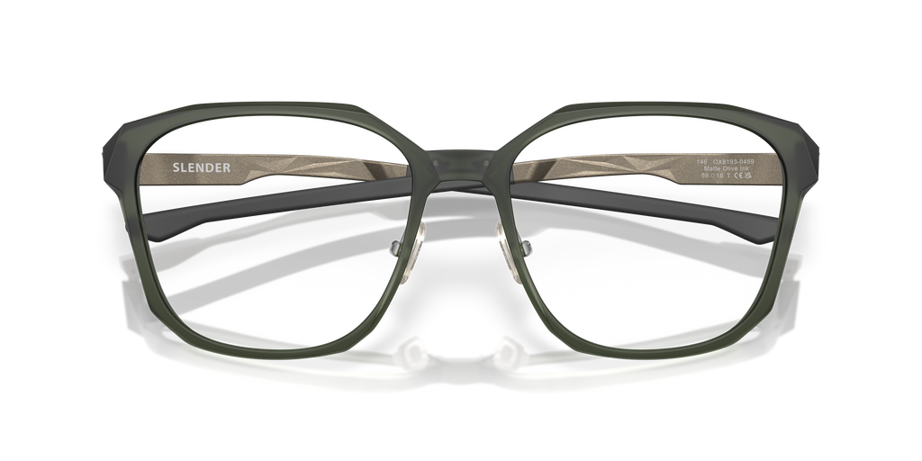 Oakley OX8193 Slender Men's Square Eyeglass Frames - Satin Black Frame