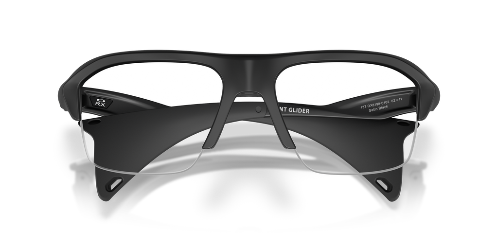 Oakley OX8198 Stunt Glider Unisex Rectangle Eyeglass Frames - Satin Grey Smoke Frame