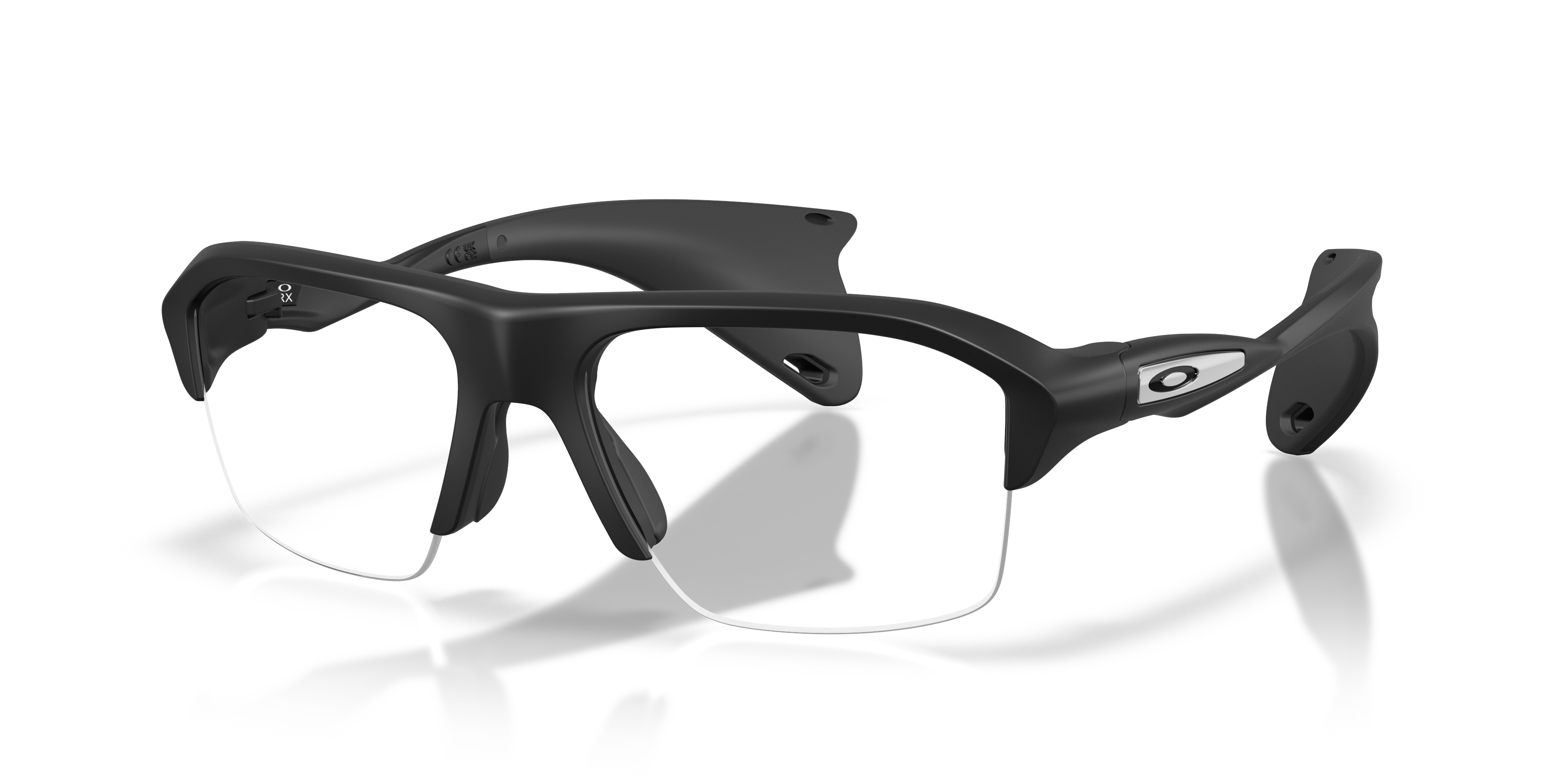 Oakley OX8198 Stunt Glider Unisex Rectangle Eyeglass Frames - Satin Black Frame