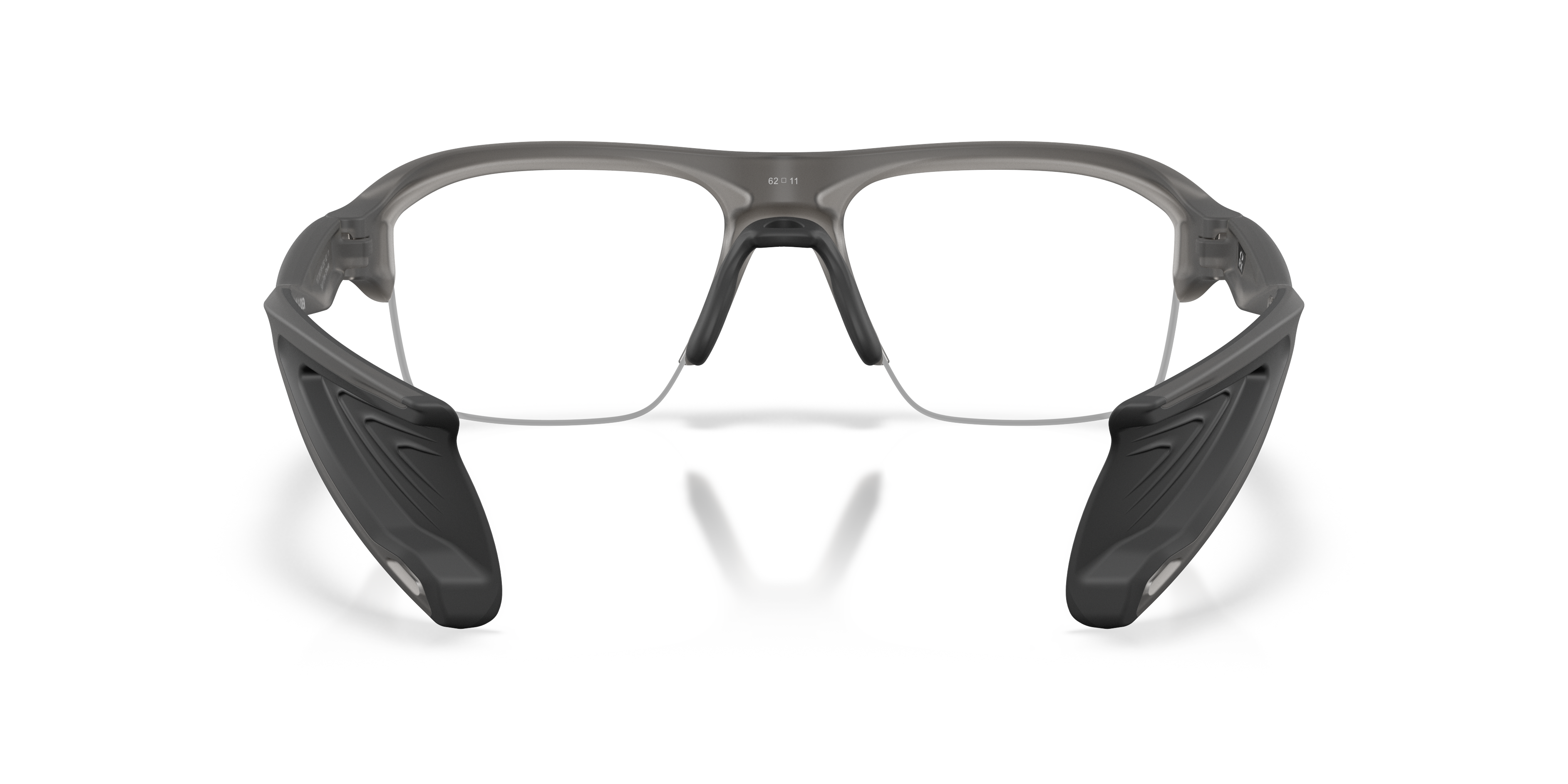 Oakley OX8198 Stunt Glider Unisex Rectangle Eyeglass Frames - Satin Grey Smoke Frame