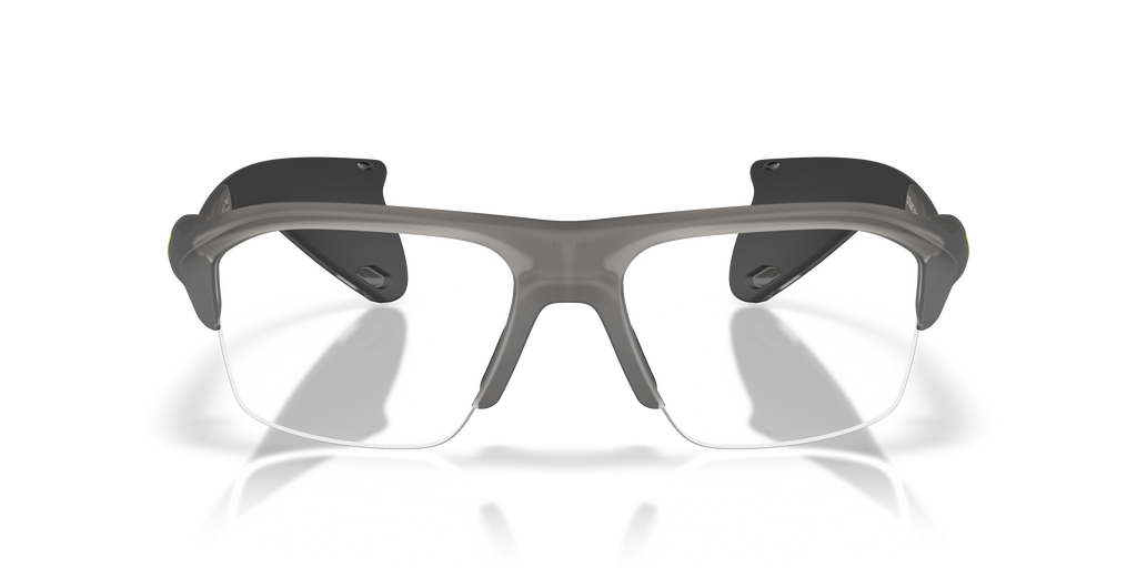 Oakley OX8198 Stunt Glider Unisex Rectangle Eyeglass Frames - Satin Grey Smoke Frame