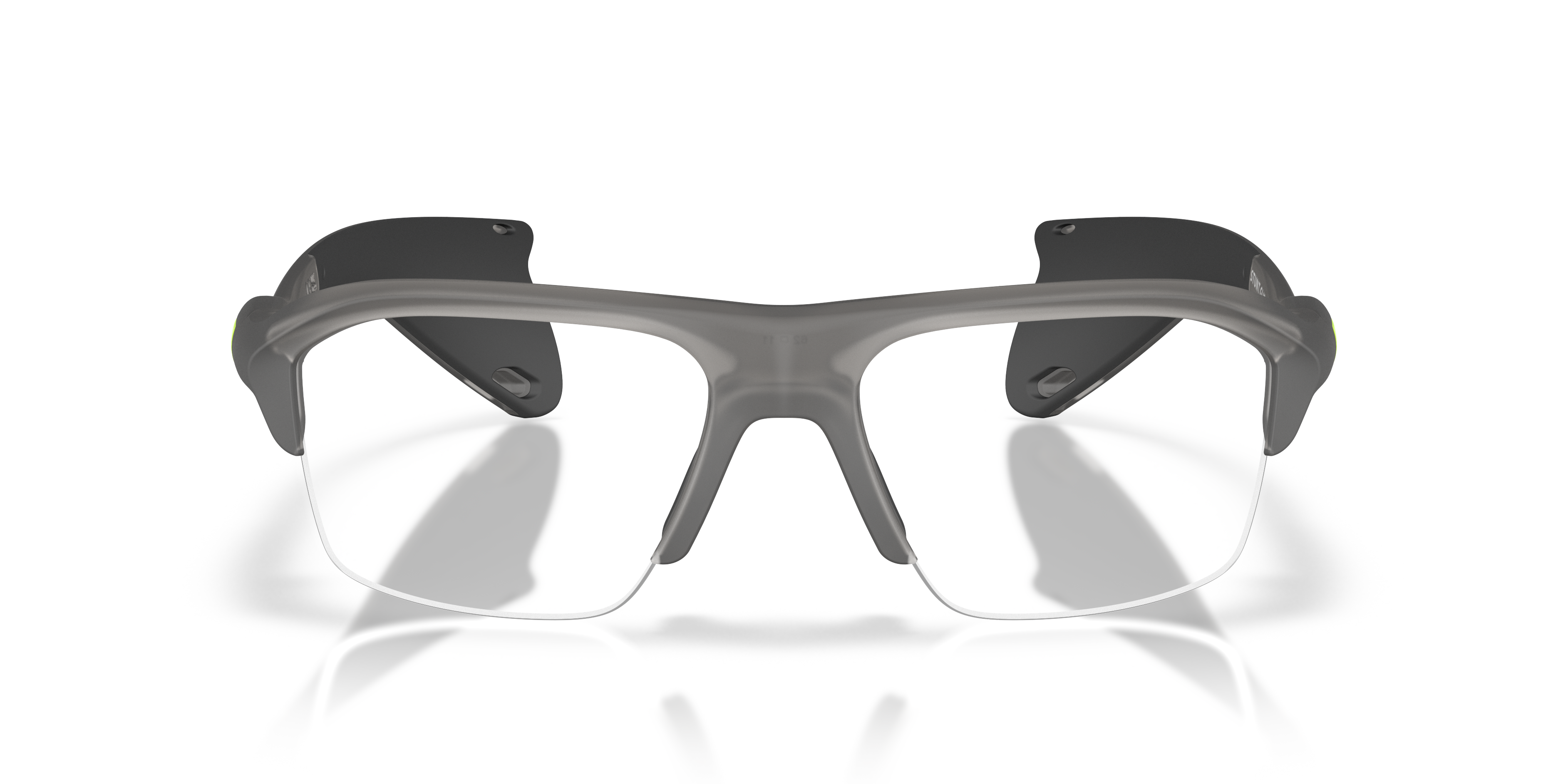 Oakley OX8198 Stunt Glider Unisex Rectangle Eyeglass Frames - Satin Grey Smoke Frame