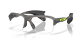 Oakley OX8198 Stunt Glider Unisex Rectangle Eyeglass Frames - Satin Grey Smoke Frame