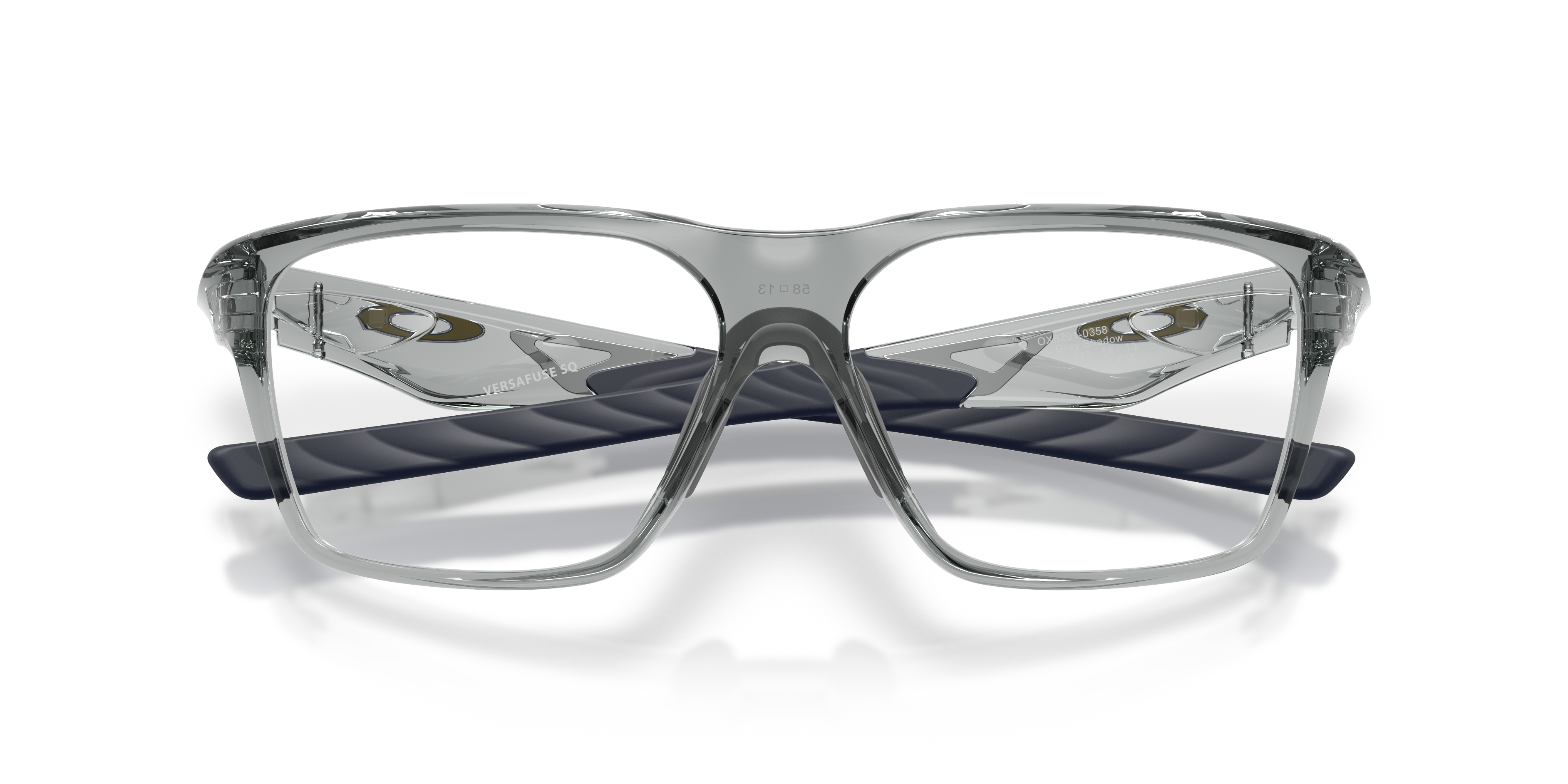 Oakley OX8201 Versafuse SQ Unisex Rectangle Eyeglass Frames - Grey Shadow Frame