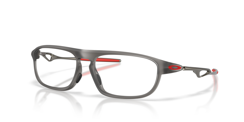 Oakley OX8203 Neomata Unisex Rectangle Eyeglass Frames - Satin Grey Smoke Frame