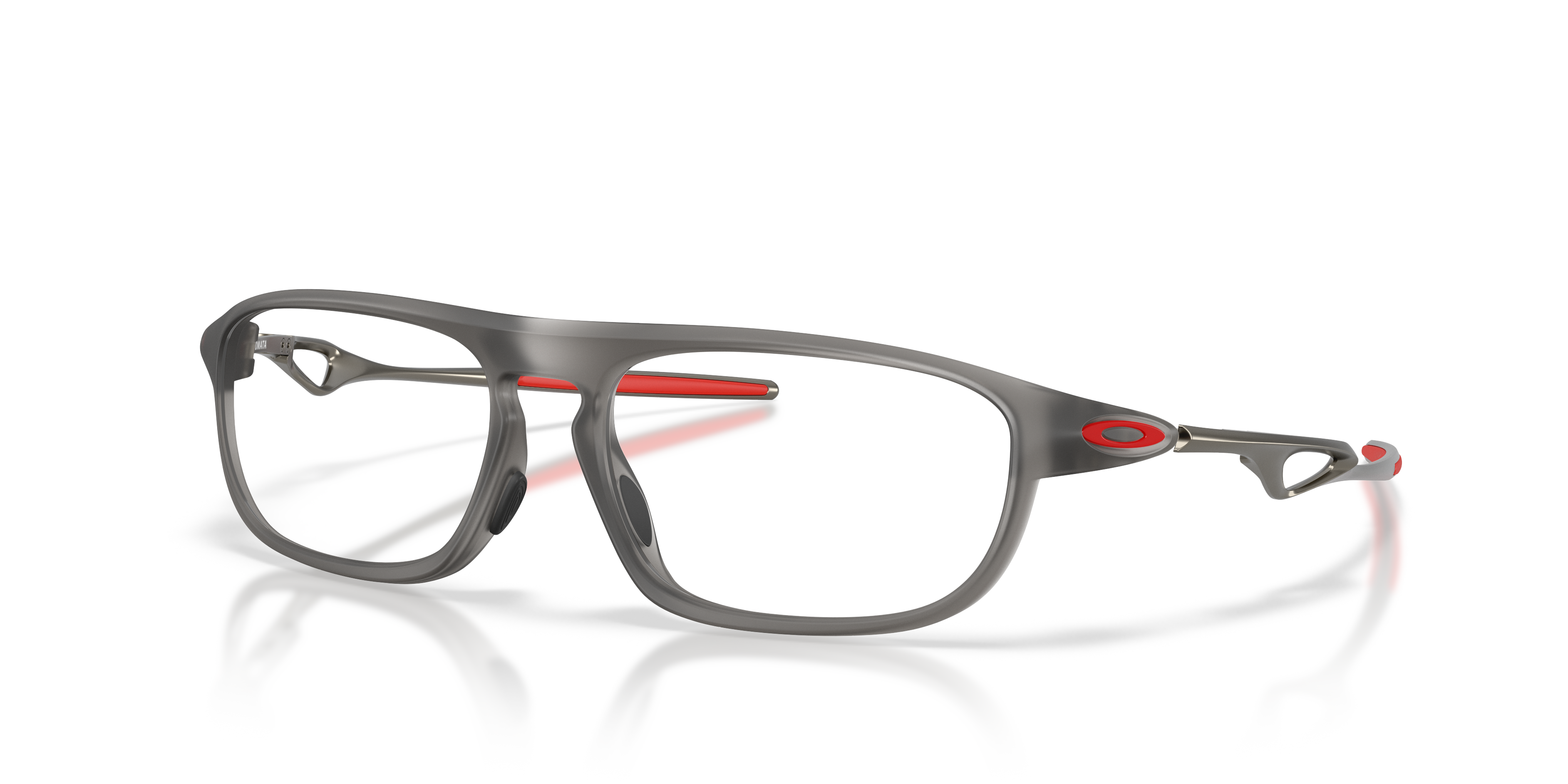 Oakley OX8203 Neomata Unisex Rectangle Eyeglass Frames - Satin Grey Smoke Frame