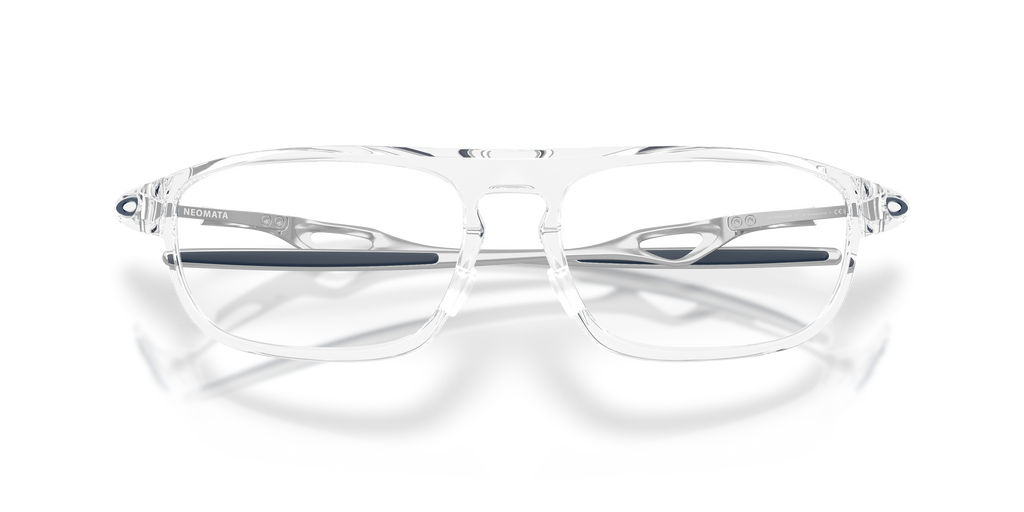Oakley OX8203 Neomata Unisex Rectangle Eyeglass Frames - Polished Clear Frame