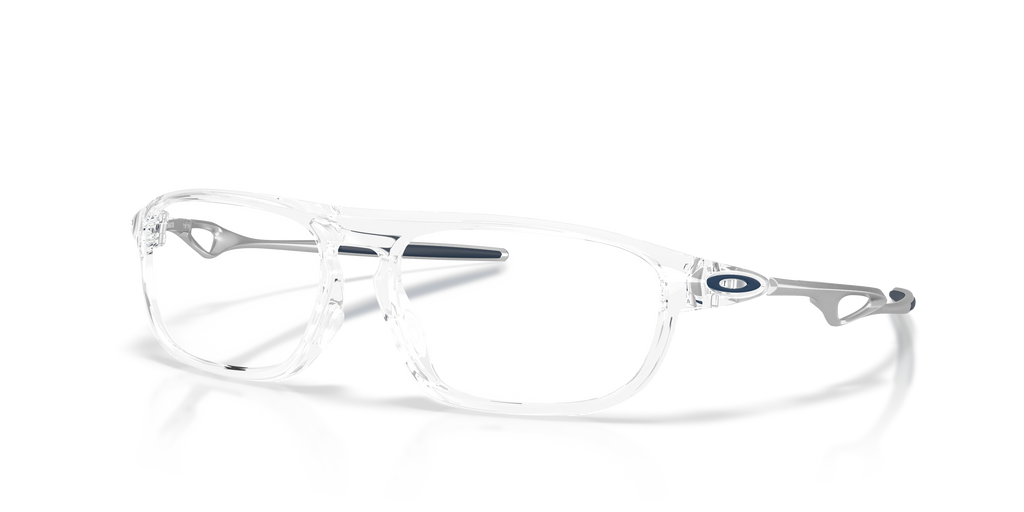Oakley OX8203 Neomata Unisex Rectangle Eyeglass Frames - Polished Clear Frame