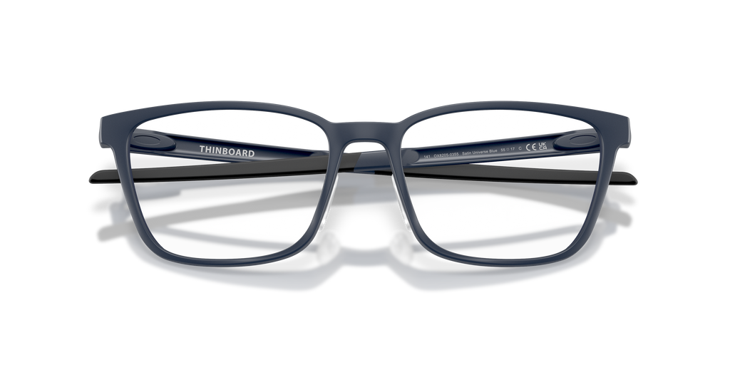 Oakley OX8205 Thinboard Unisex Rectangle Eyeglass Frames - Satin Black Frame