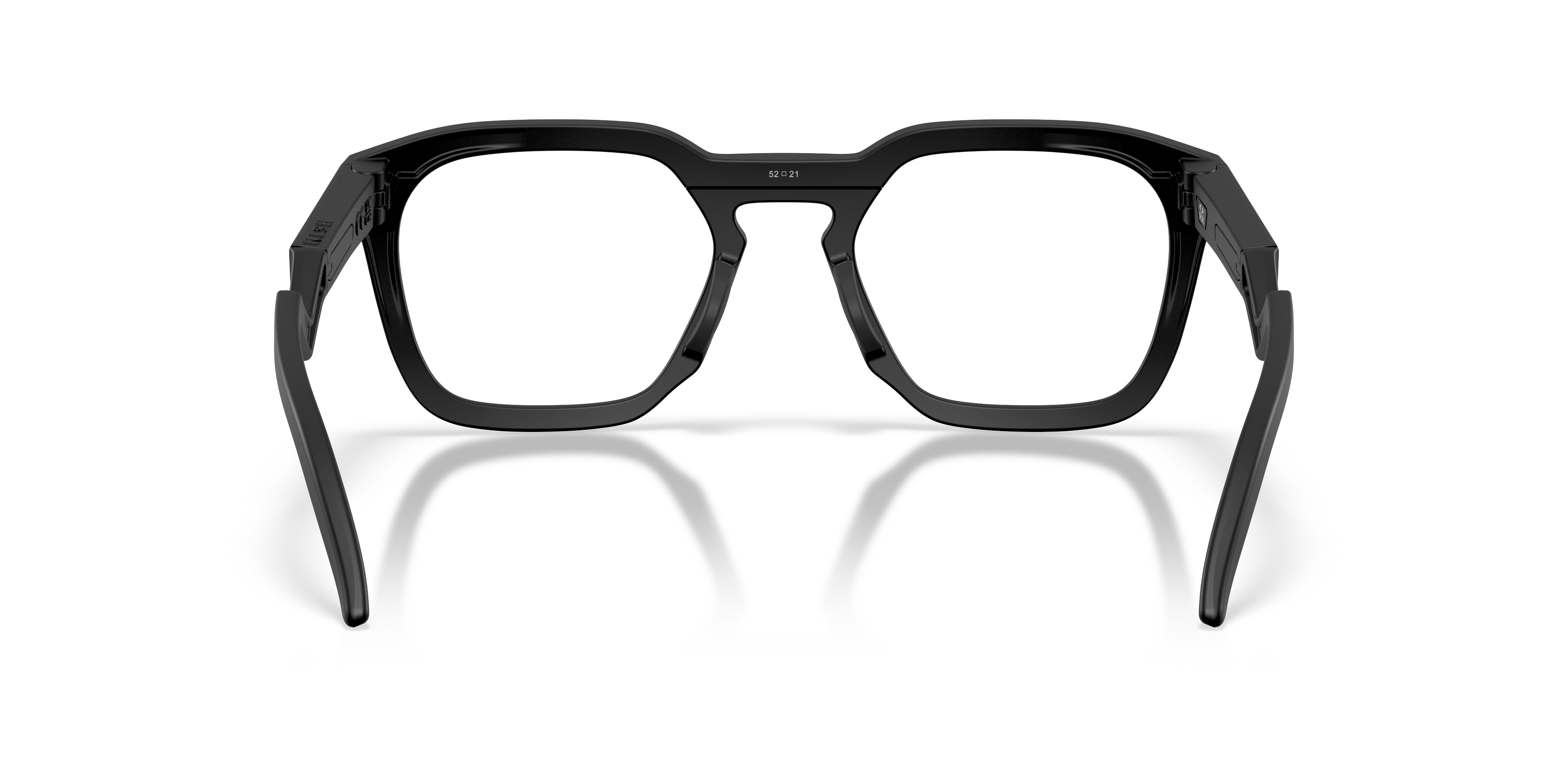 Oakley OX8208 HSTN SQ Unisex Square Eyeglass Frames - Polished Clear Frame