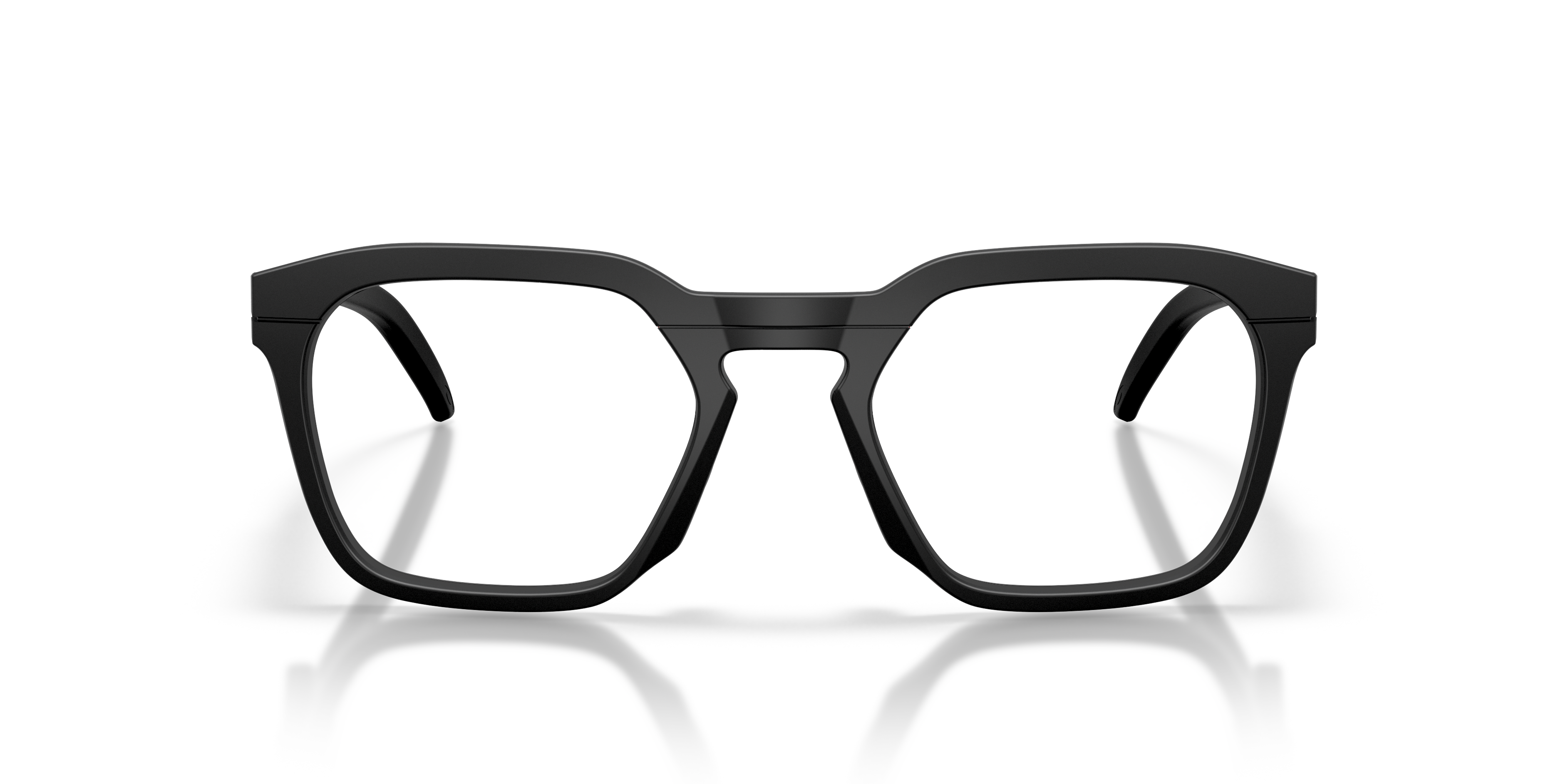 Oakley OX8208 HSTN SQ Unisex Square Eyeglass Frames - Polished Clear Frame