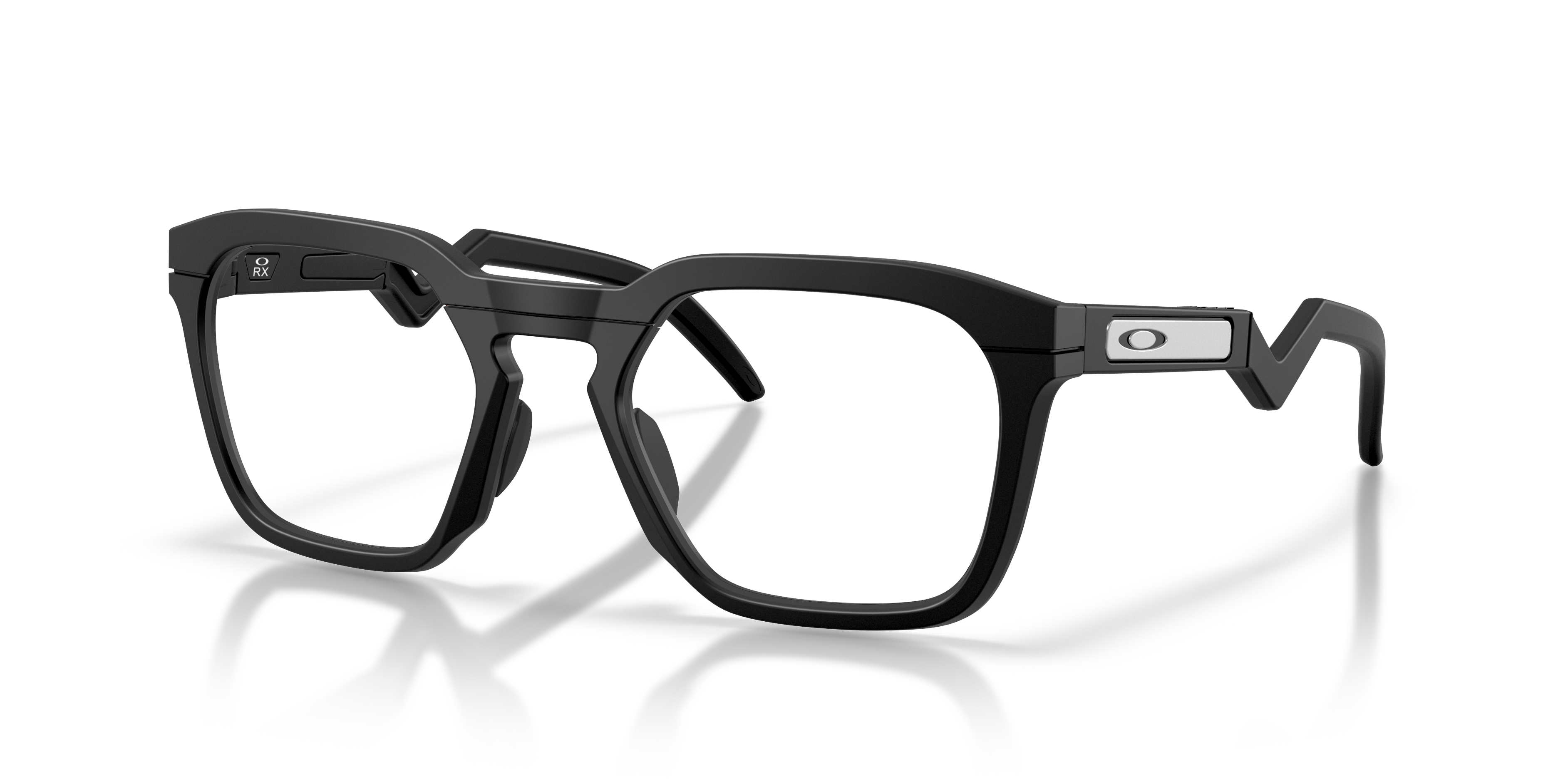 Oakley OX8208 HSTN SQ Unisex Square Eyeglass Frames - Satin Black Frame