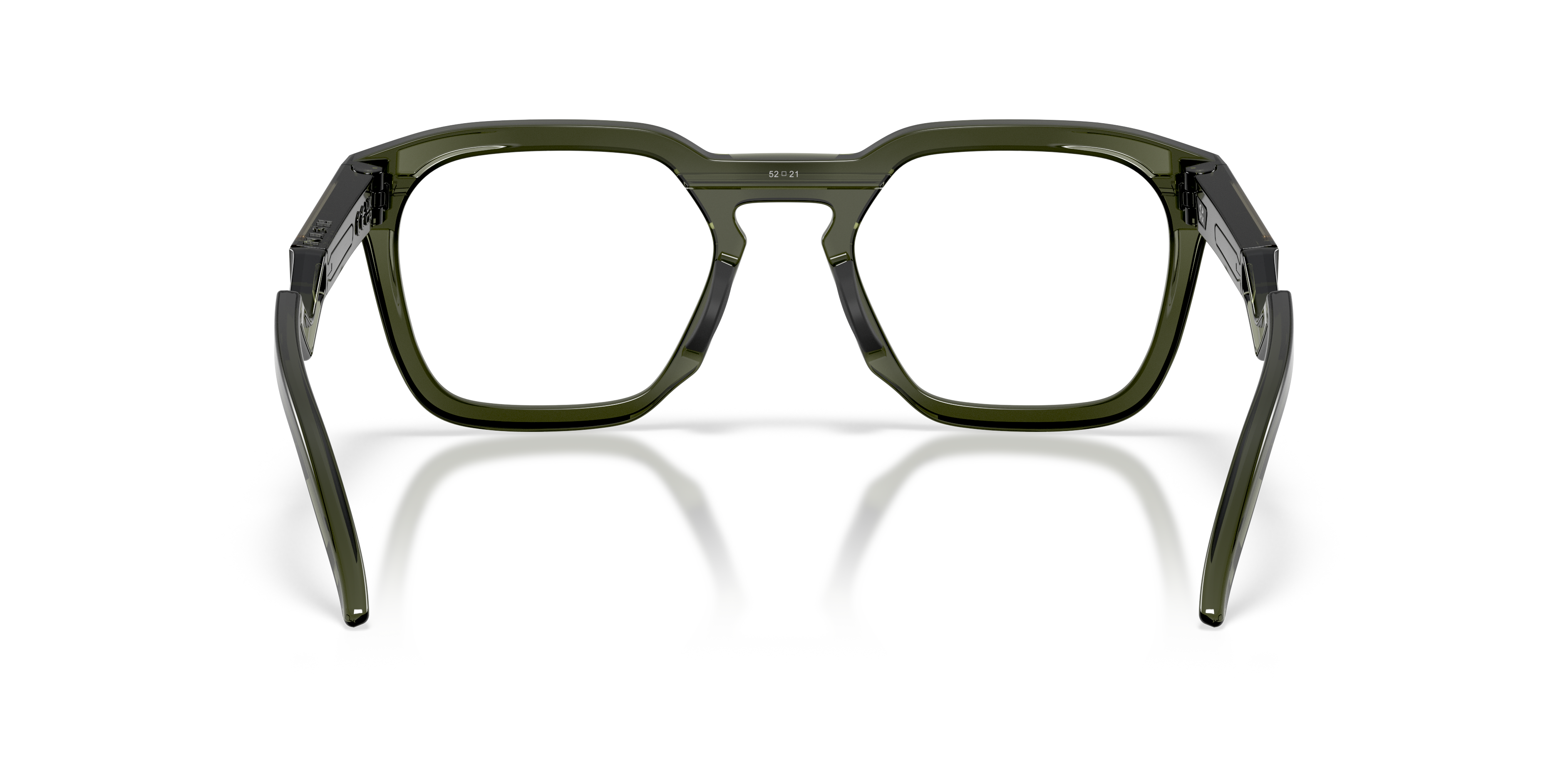 Oakley OX8208 HSTN SQ Unisex Square Eyeglass Frames - Olive Ink Frame