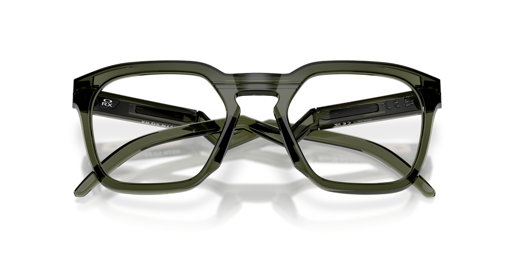 Oakley OX8208 HSTN SQ Unisex Square Eyeglass Frames - Satin Black Frame