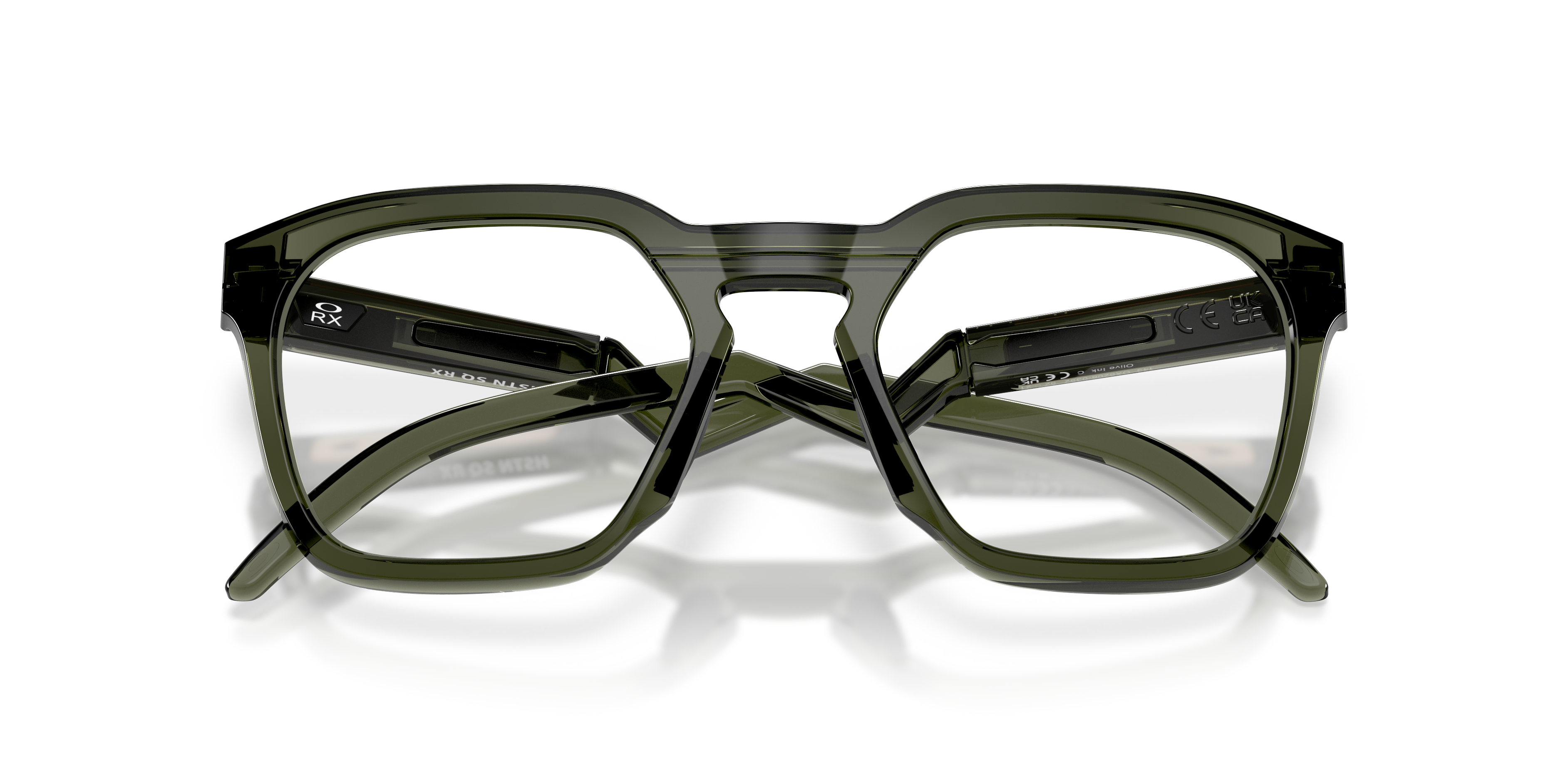 Oakley OX8208 HSTN SQ Unisex Square Eyeglass Frames - Satin Black Frame