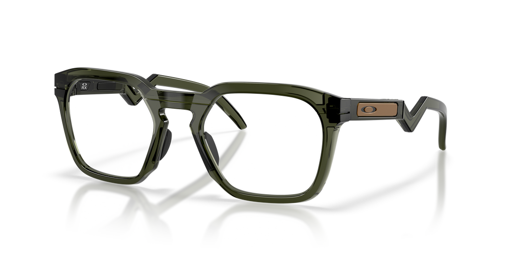 Oakley OX8208 HSTN SQ Unisex Square Eyeglass Frames - Olive Ink Frame