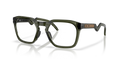 Oakley OX8208 HSTN SQ Unisex Square Eyeglass Frames - Olive Ink Frame