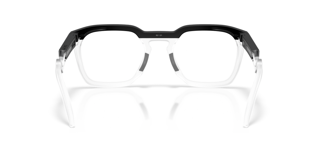 Oakley OX8208 HSTN SQ Unisex Square Eyeglass Frames - Polished Clear Frame